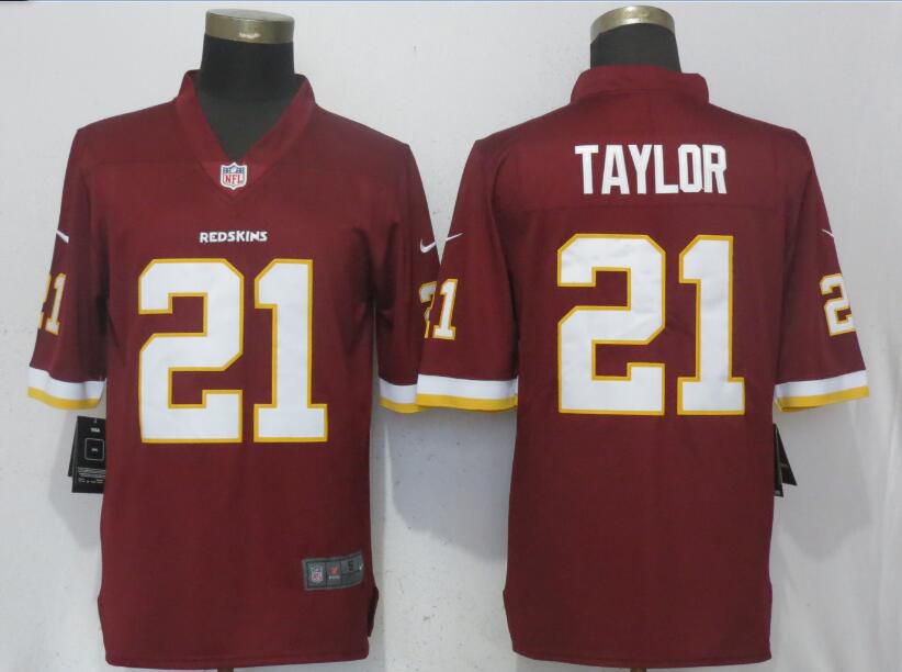 Men Washington Red Skins #21 Taylor Red Nike Vapor Untouchable Limited Playe NFL Jerseys->washington redskins->NFL Jersey